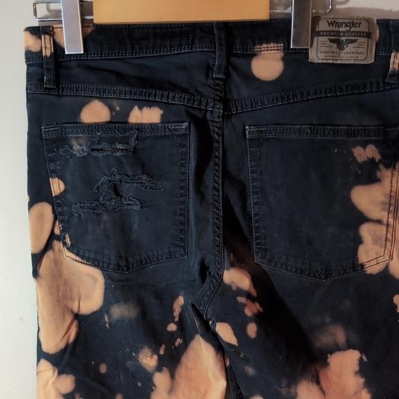 Wrangler Slim Straight Jeans Acid Wash 32X32 - Picture 7 of 10